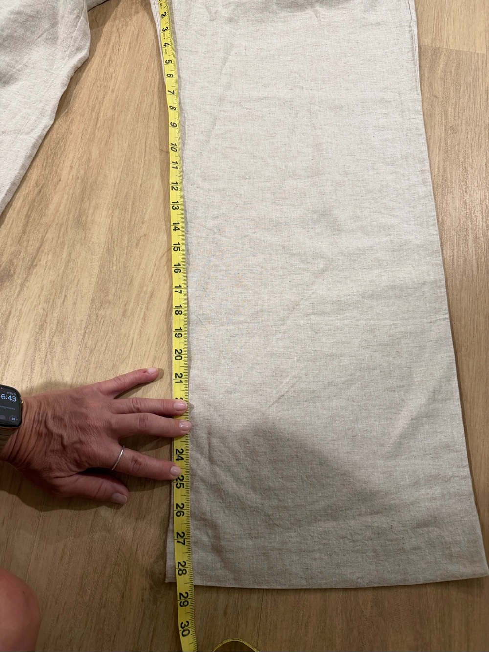 Gap 365 high rise linen blend trousers. Size 8. Color is flax linen tan - Picture 10 of 11